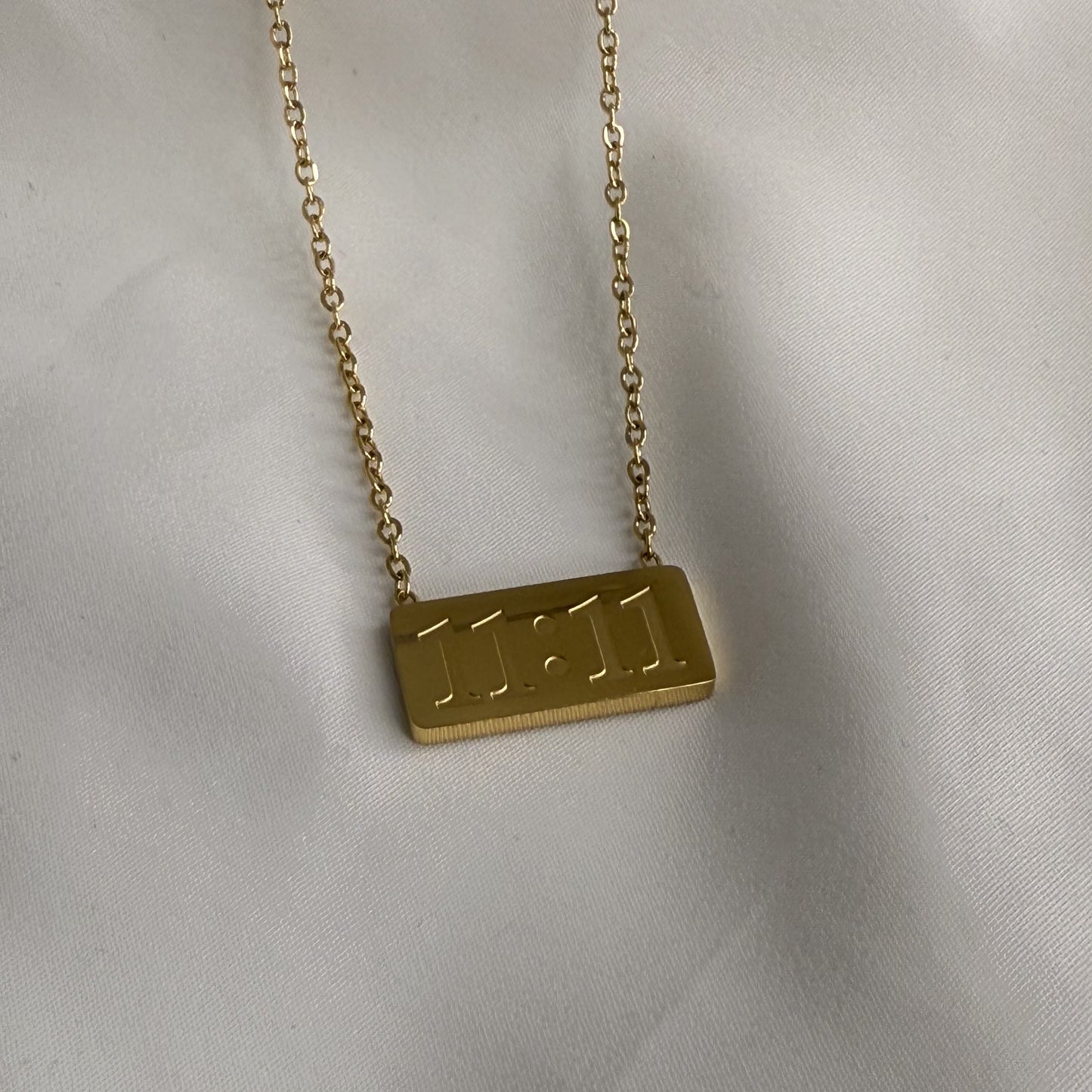 11:11 Lucky Charm Necklace - Gold